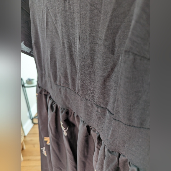 Floral maxi shorts sleeves dress - Picture 4 of 11